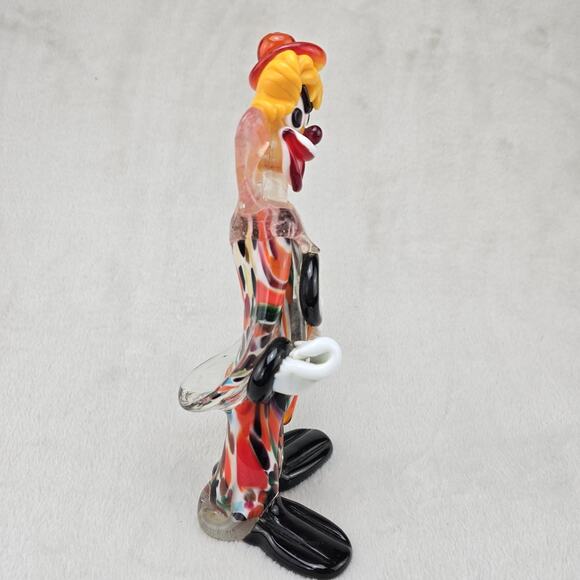 Vintage Hand blown Italian Murano glass clown sculpture - Picture 4 of 8
